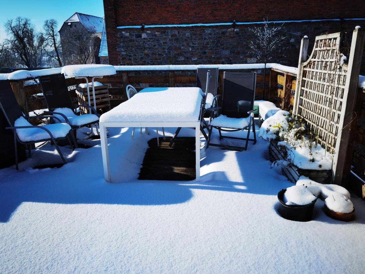 Gemuetliche Dachwohnung Mit Kleiner Oder Grosser Dachterrasse Nebeneinander Вольмирштедт Экстерьер фото